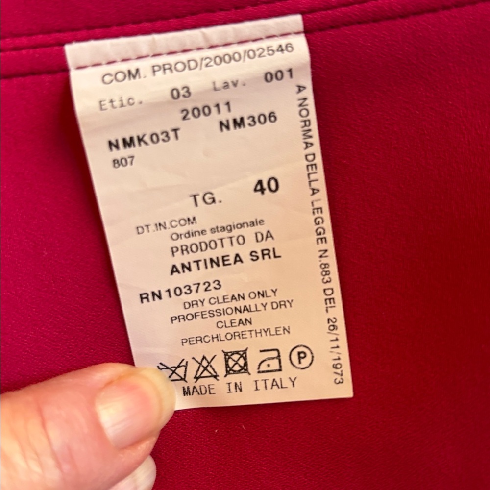 Armani Collezioni Fuchsia Strapless Bustier Top - Picture 5 of 10